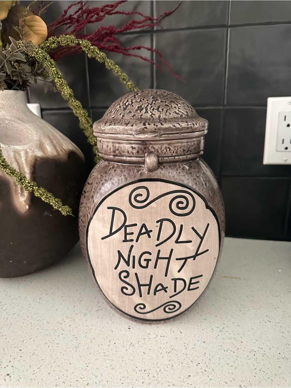 Deadly Nightshade Apothecary Jar (Large) - Nightmare Before Christmas (NWOT)